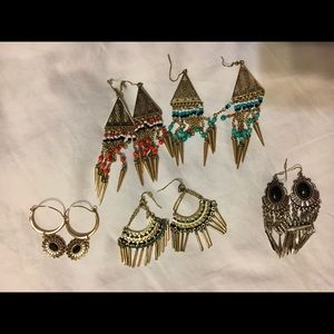 5 set earrings